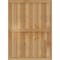 Ekena Millwork Framed Board-n-Batten Shutters, Rough Sawn Western Red Cedar, 32 1/4W x 44H, PR RBF06S32X044RWR - alternate 3
